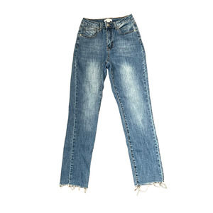 Forever 21 Jeans Size‎ 26 Blue Womens Ankle Denim Cotton Stretch Blend 25X27